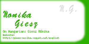 monika giesz business card